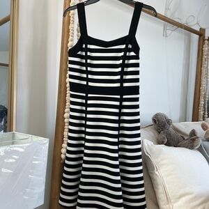 INC International Concepts Striped Black and White Dress